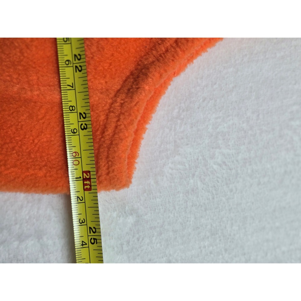Columbia Clemson Tigers Fleece Vest Mens Large Orange Full Zip NCAA Collegiate - Picture 9 of 9